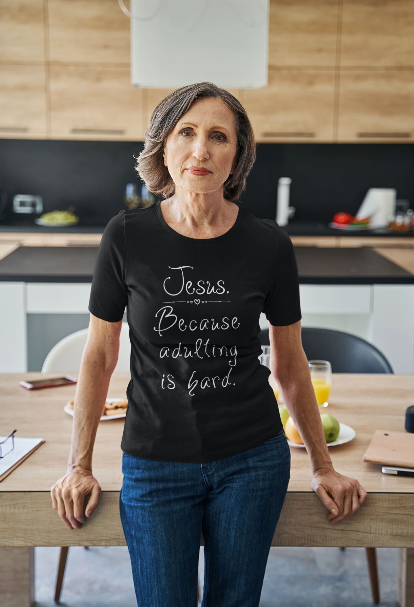 Jesus Because Adulting Is Hard T-Shirt | Faith Gift