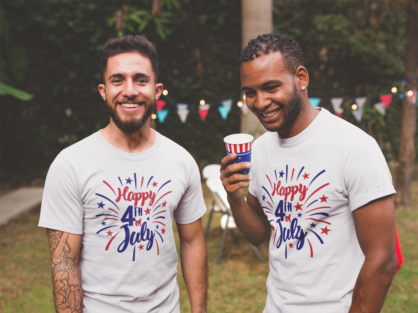 Happy 4th of July Fireworks Family/Group T-Shirts