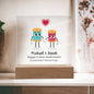 Gift For Soulmate | Happy Cotton Anniversary Square Acrylic Plaque - 2 Year Anniversary