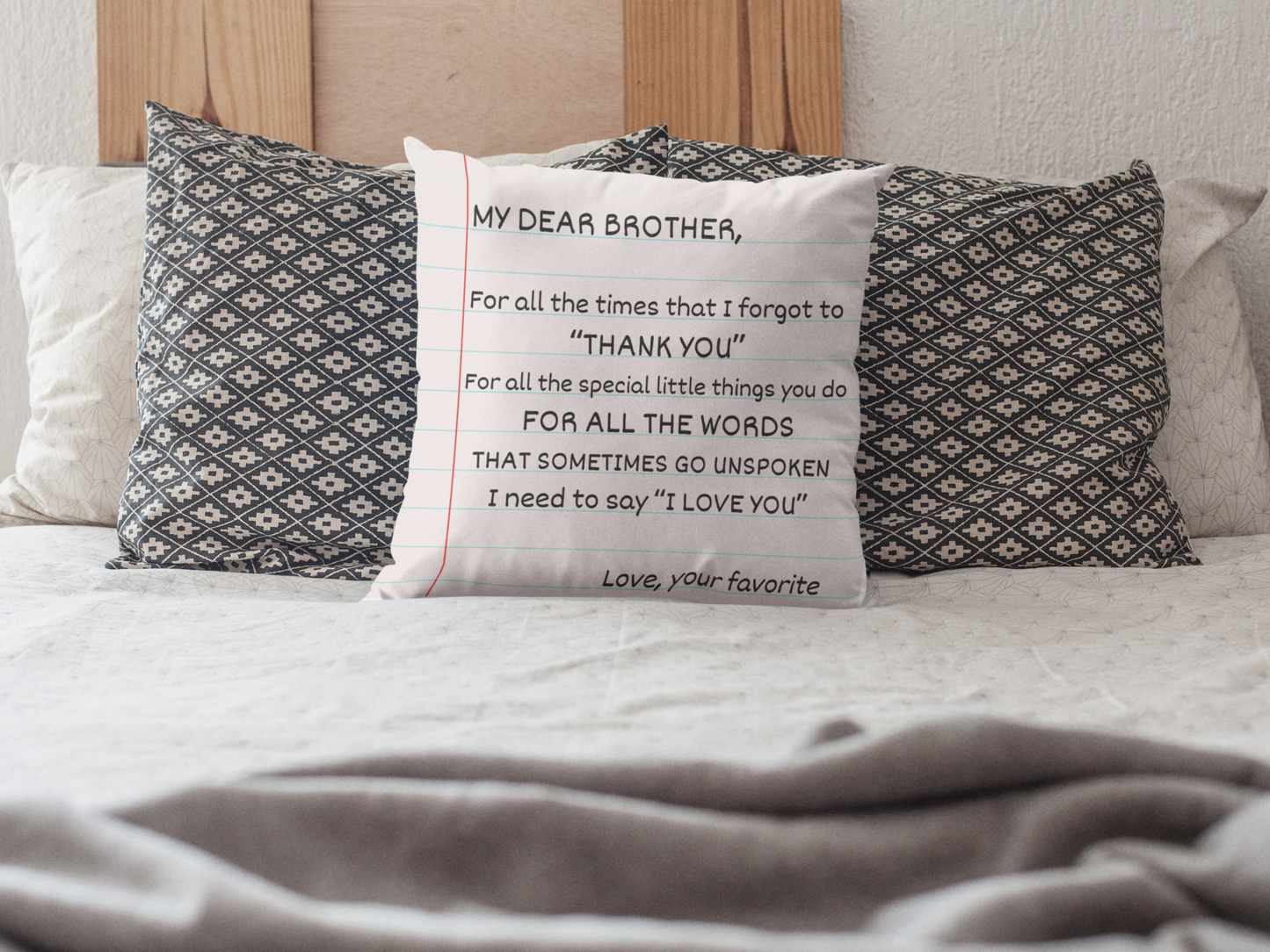 Gift For Brother | My Dear Brother Pillow