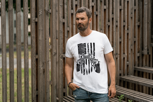 Guns American Flag T-Shirt