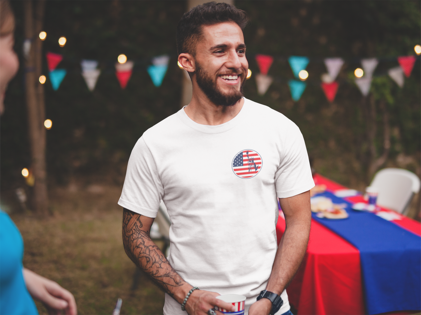 American Flag Circle Liberty T-Shirt