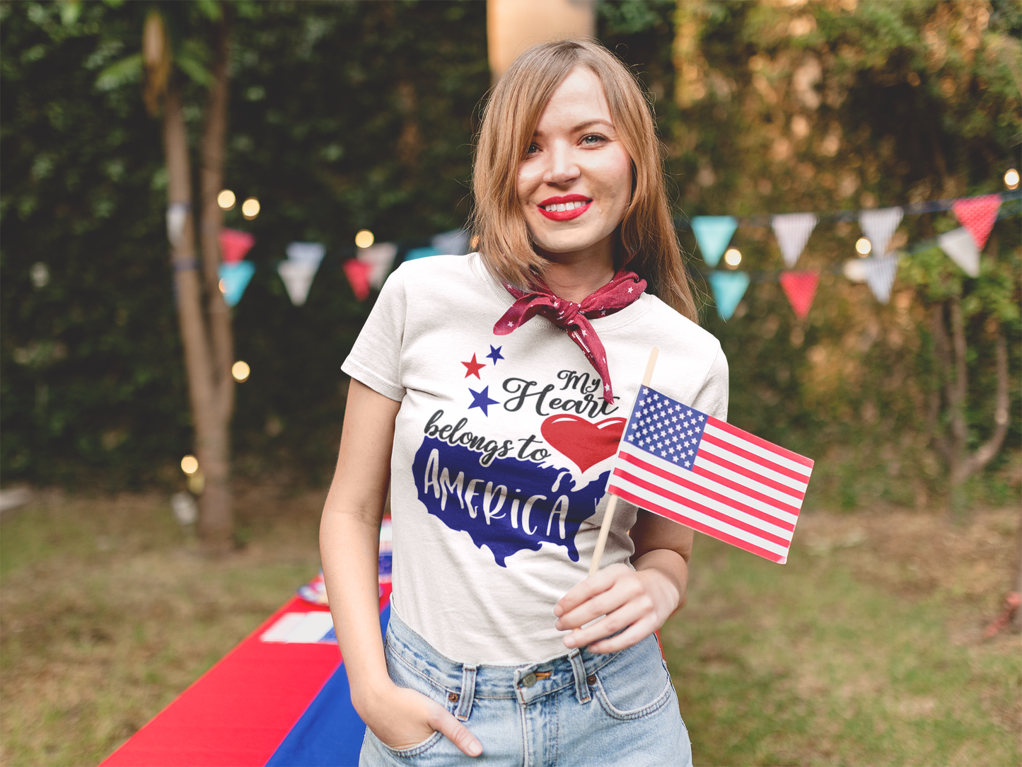 My Heart Belongs To America T-Shirt