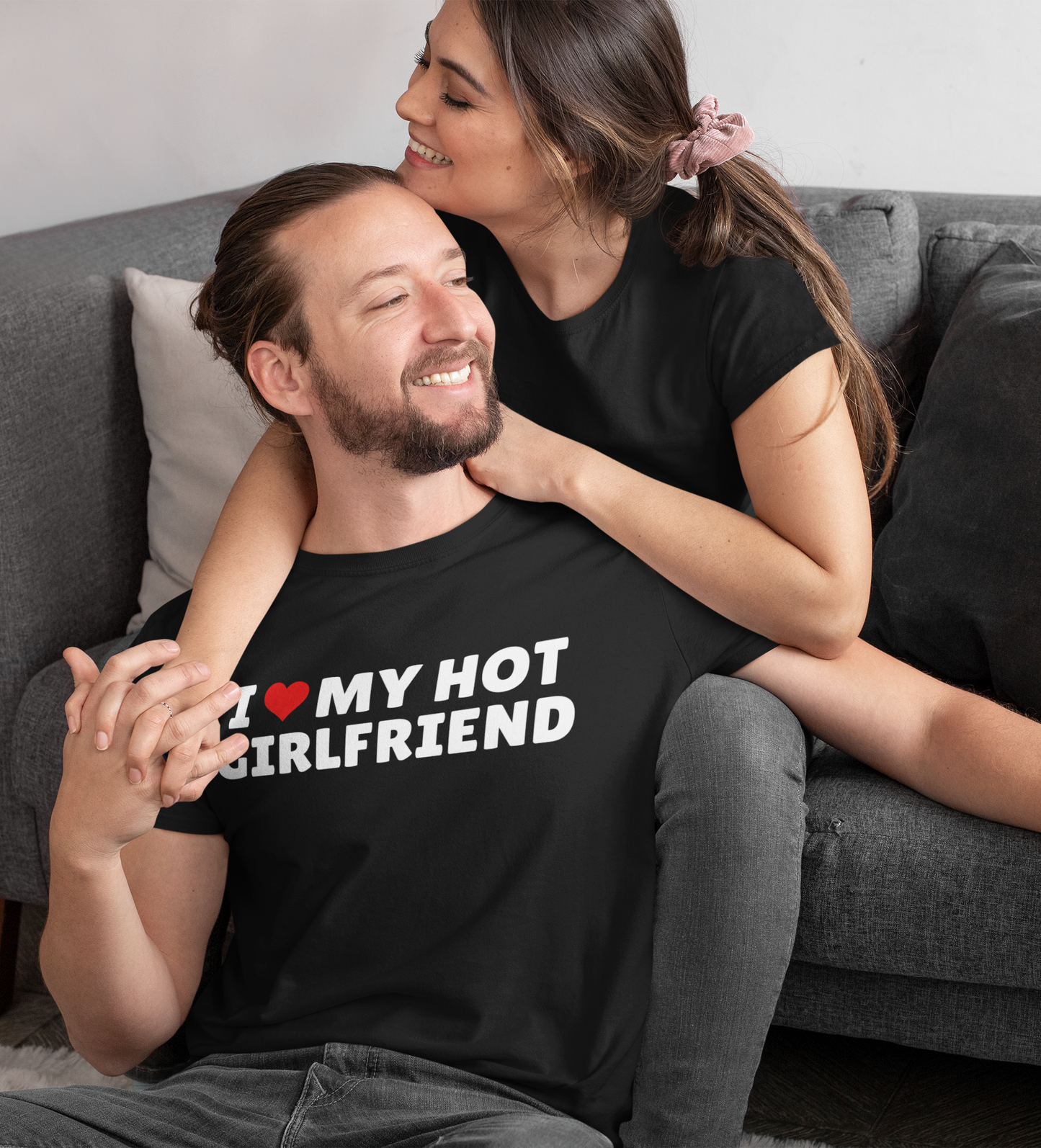 I Love My Hot... Couples T-Shirt | For Girlfriend & Boyfriend