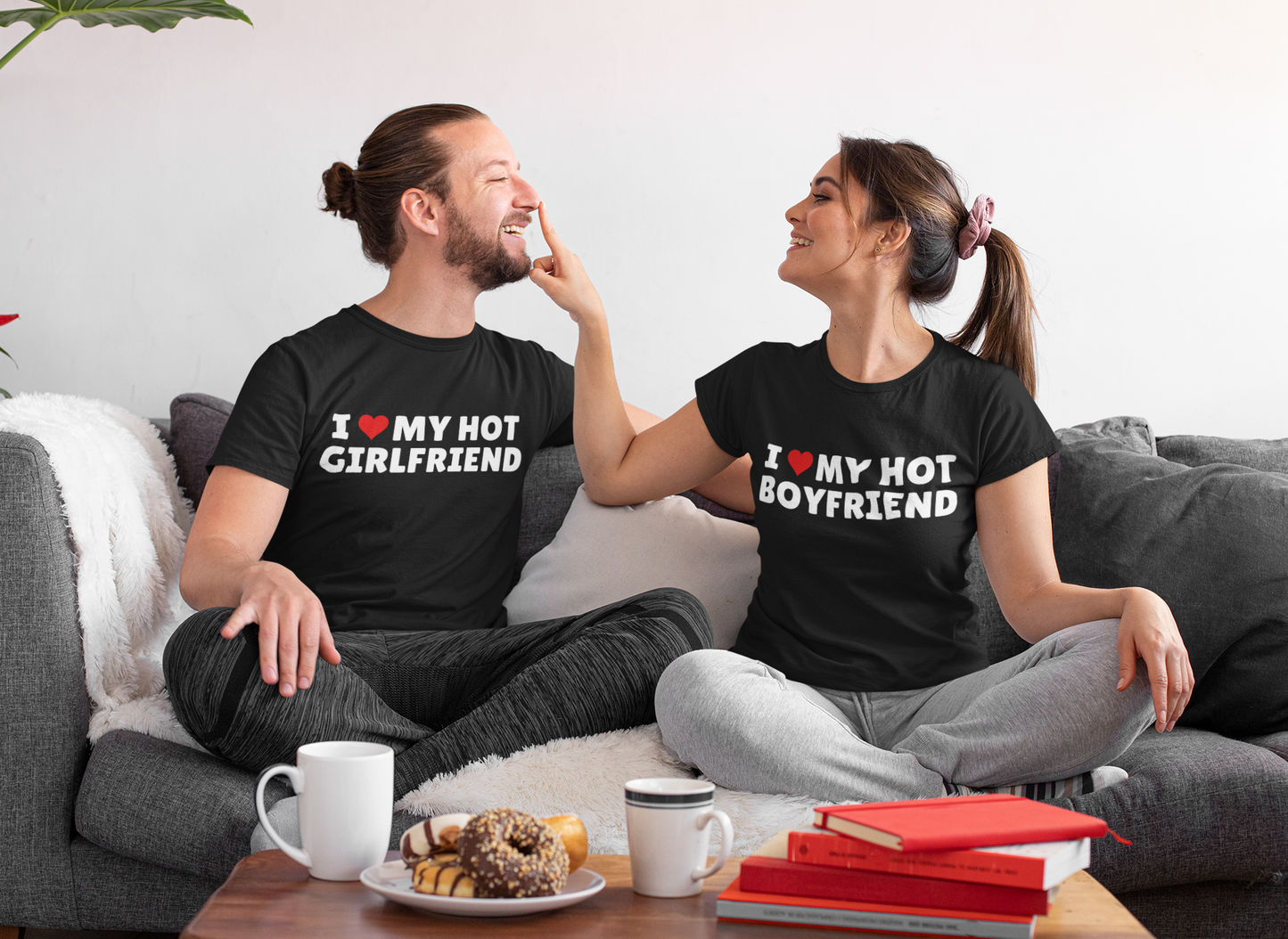 I Love My Hot... Couples T-Shirt | For Girlfriend & Boyfriend