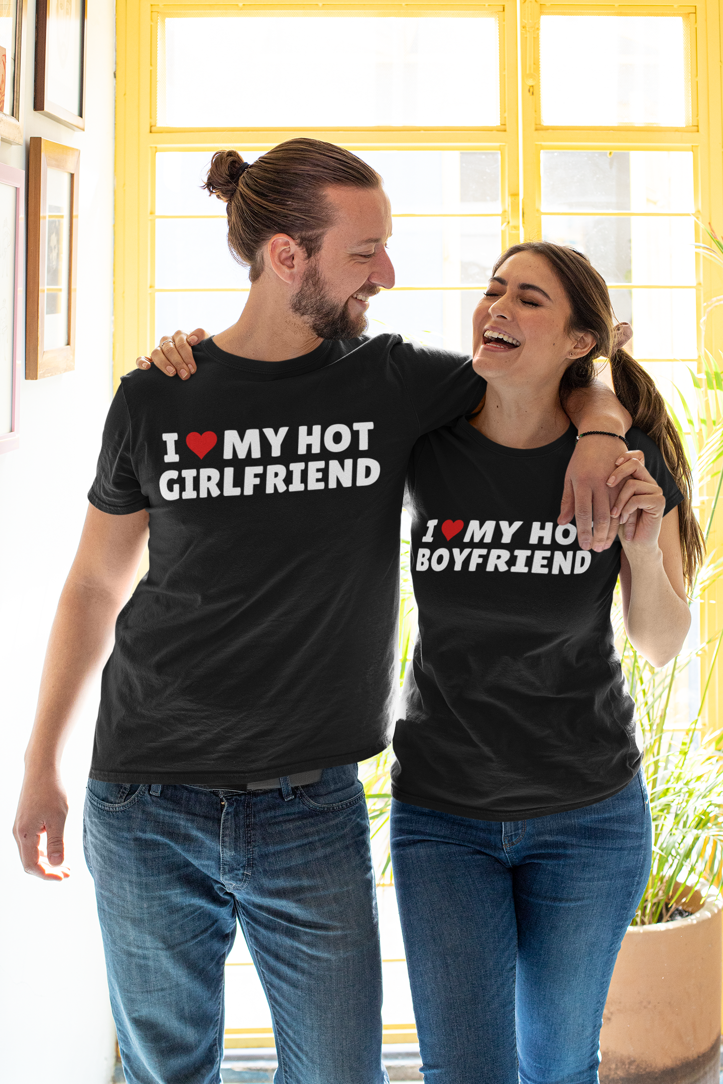 I Love My Hot... Couples T-Shirt | For Girlfriend & Boyfriend