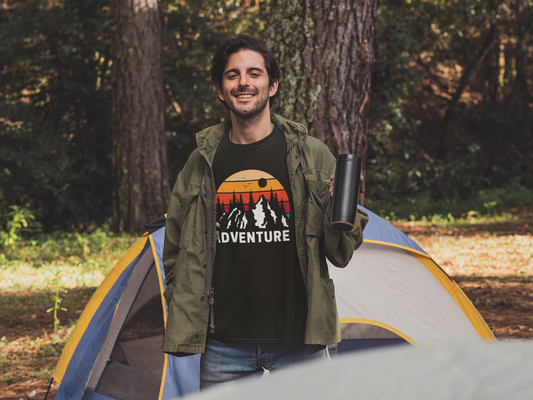 Adventure Sunset Mountain T-Shirt | Gift For Him