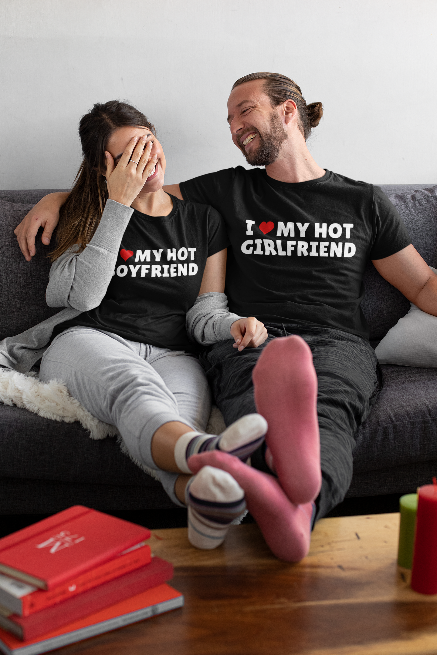 I Love My Hot... Couples T-Shirt | For Girlfriend & Boyfriend