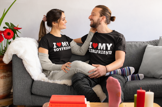 I Love My... Couples T-Shirt | For Girlfriend & Boyfriend