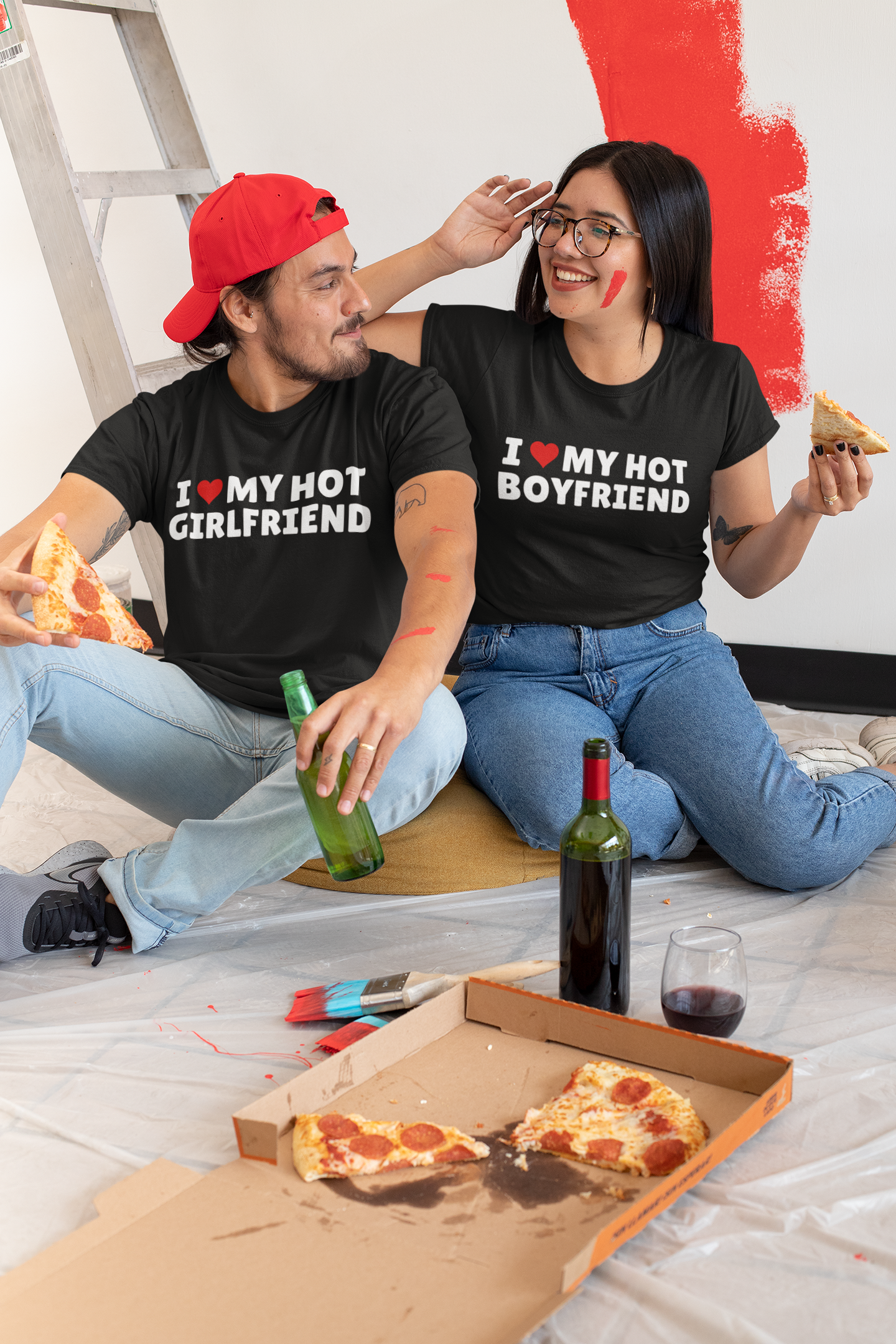 I Love My Hot... Couples T-Shirt | For Girlfriend & Boyfriend