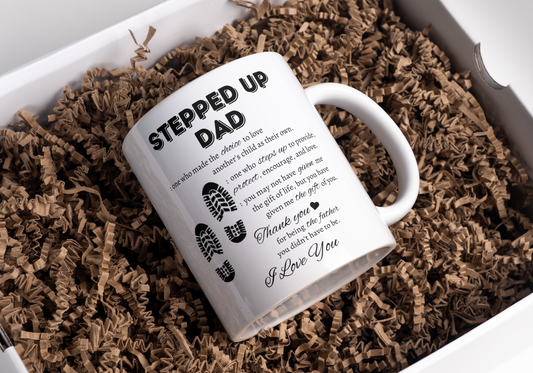 Gift For Bonus Dad | Stepped Up Dad Mug