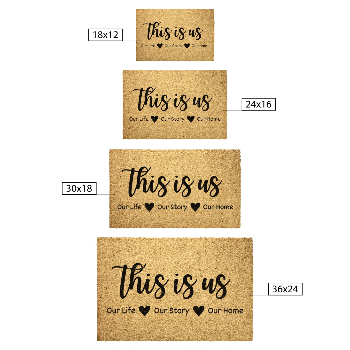 This is us Outdoor Golden Coir Doormat