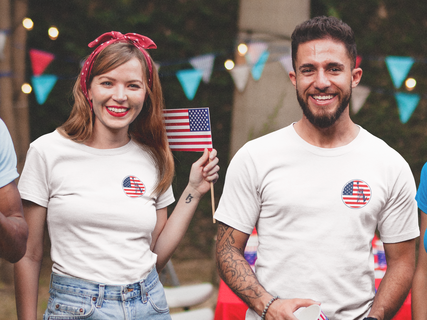 American Flag Circle Liberty T-Shirt