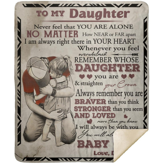 Blanket to daughter from dad