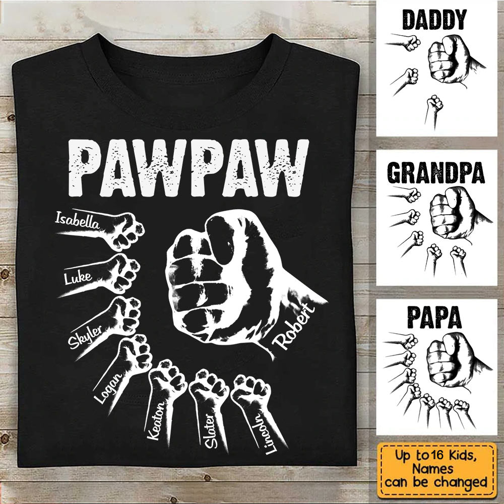 Gift For Him | Custom Dad/Grandpa Shirt with Names of Grandkids