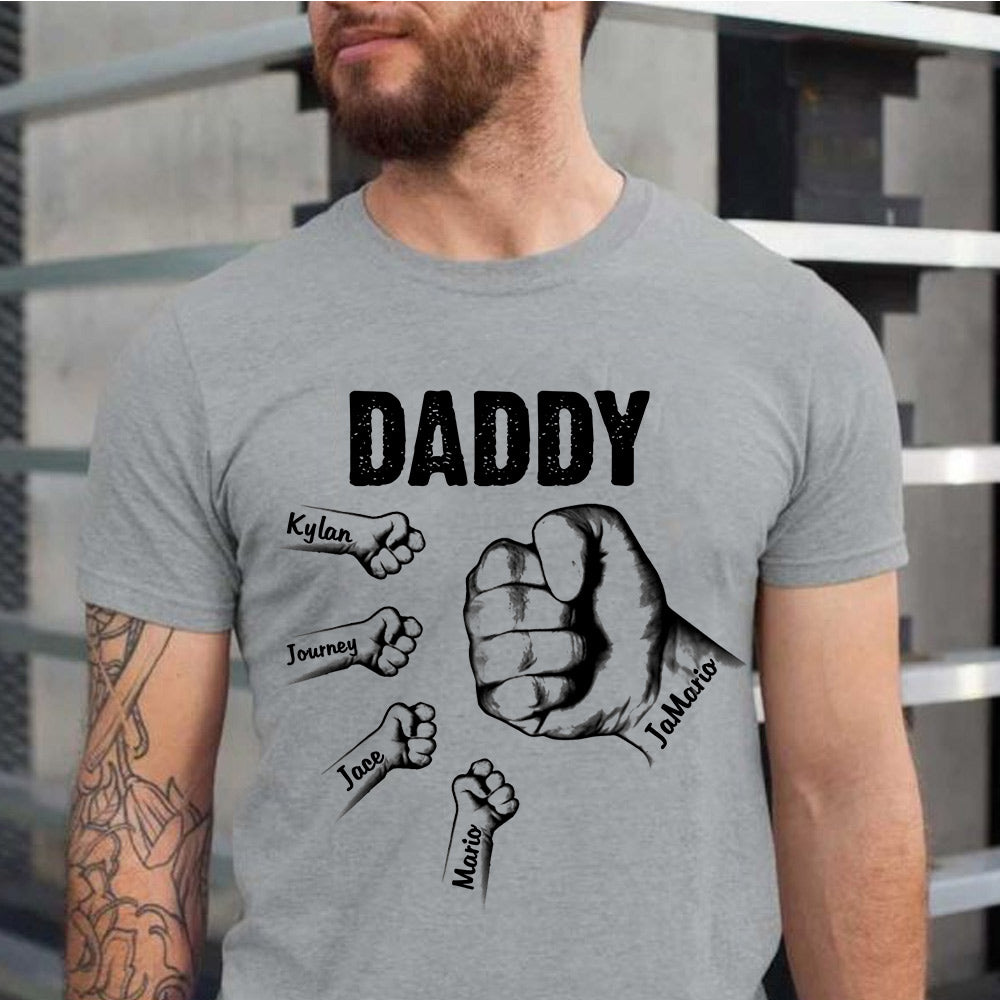 Gift For Him | Custom Dad/Grandpa Shirt with Names of Grandkids