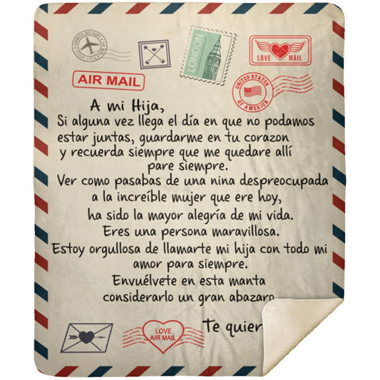 Spanish Passport Letter Blanket to Hija