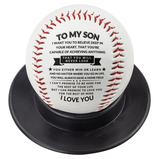 To My Son | Baseball - Win Or Learn