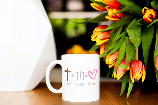 1 Cross + 3 Nails = 4Givens Mug | Faith Mug | Pastor Gift | First Lady Gift