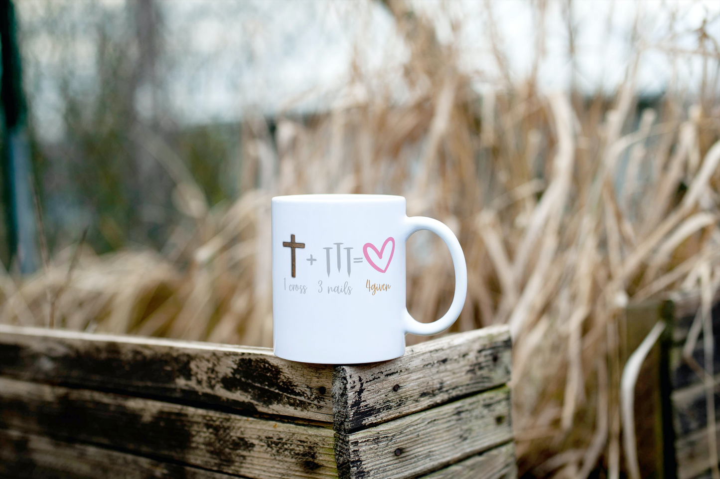 1 Cross + 3 Nails = 4Givens Mug | Faith Mug | Pastor Gift | First Lady Gift