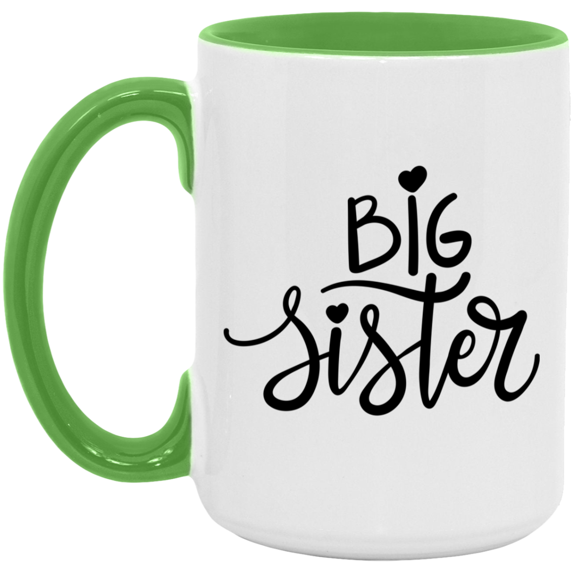 Big Sister Heart Mug From little sister or brother