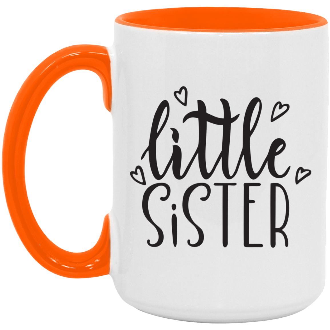Little Sister Heart Mug from Sister or Brother