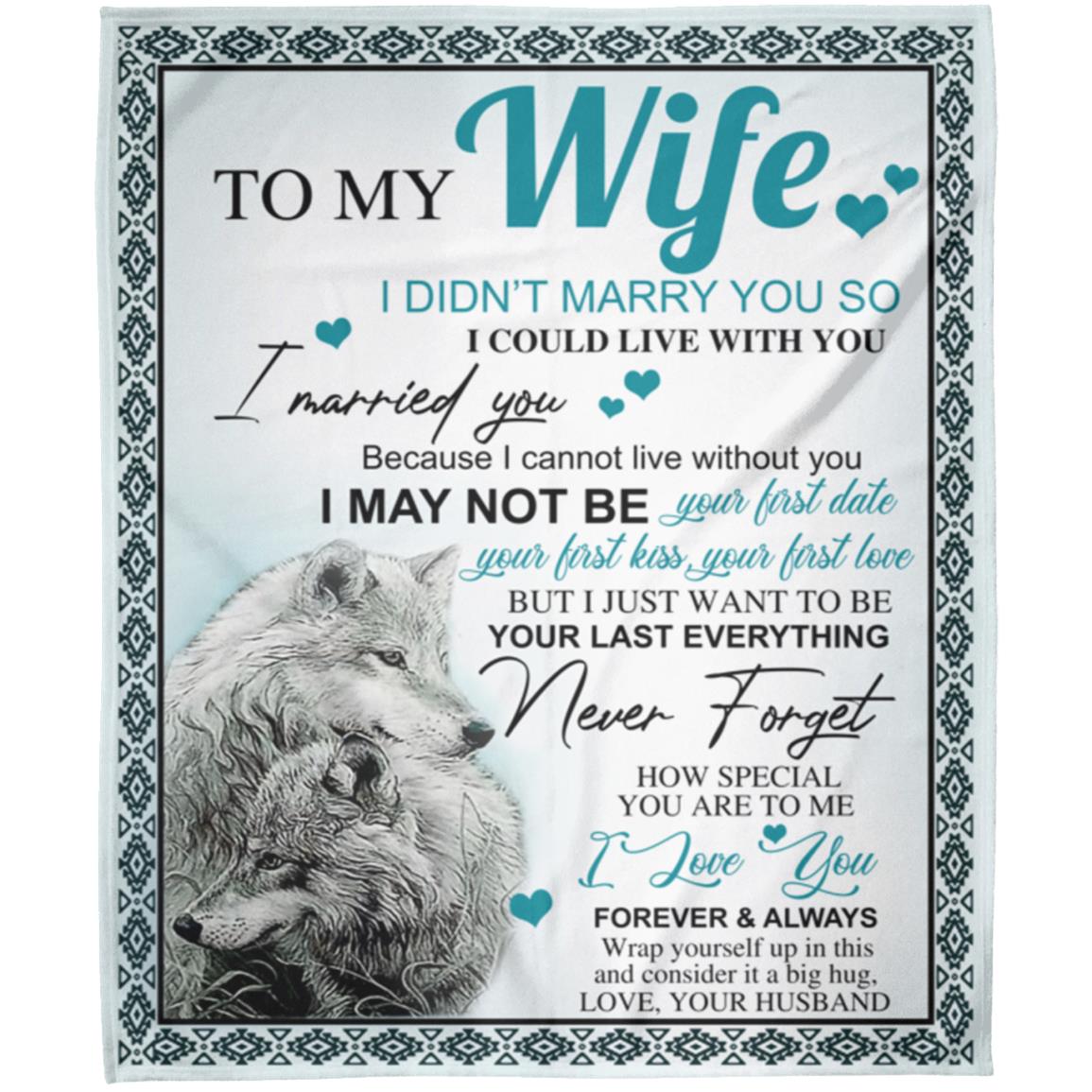 Wolves Blanket Gift To Wife