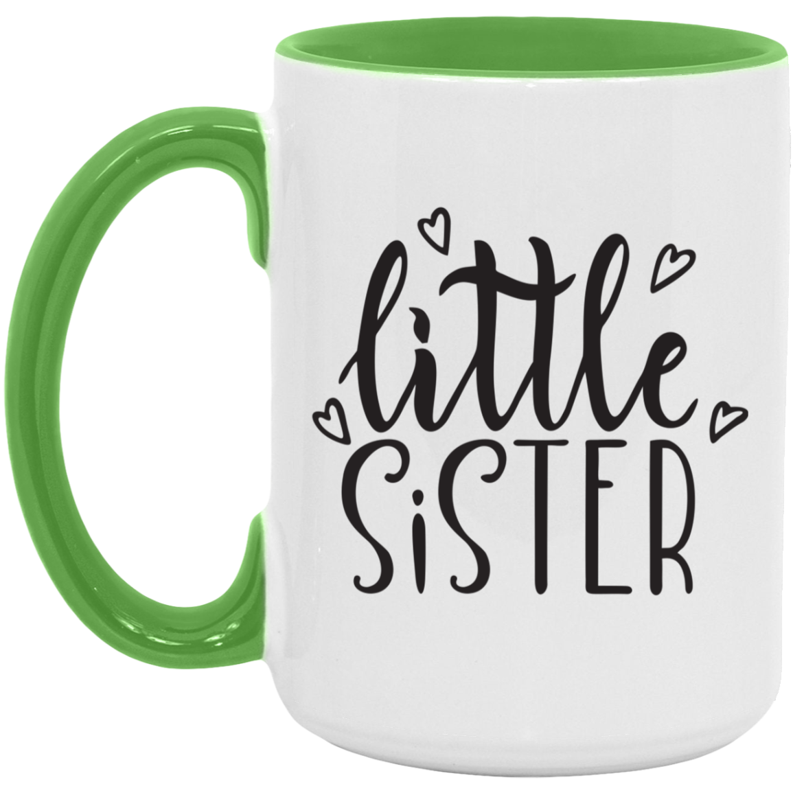 Little Sister Heart Mug from Sister or Brother