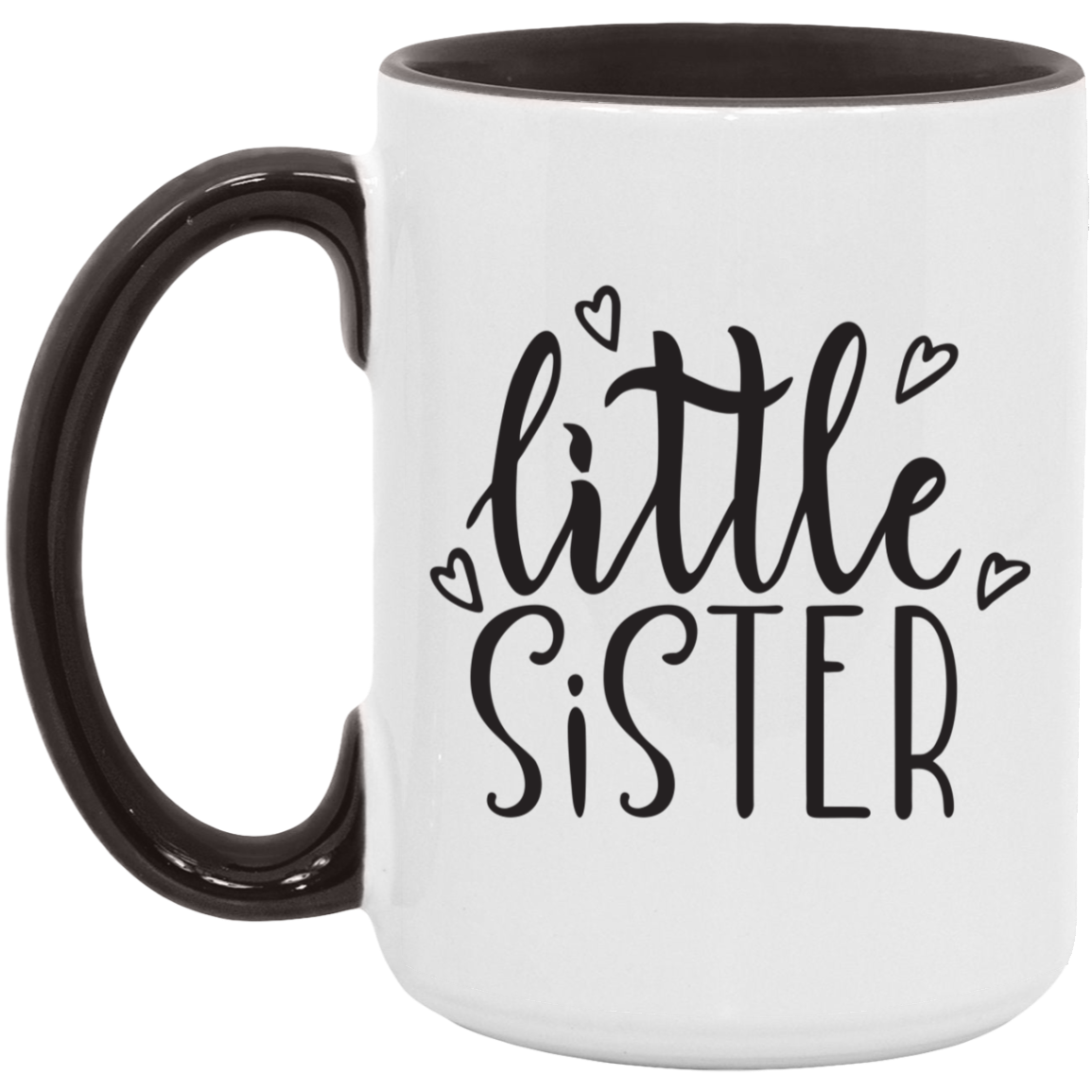 Little Sister Heart Mug from Sister or Brother