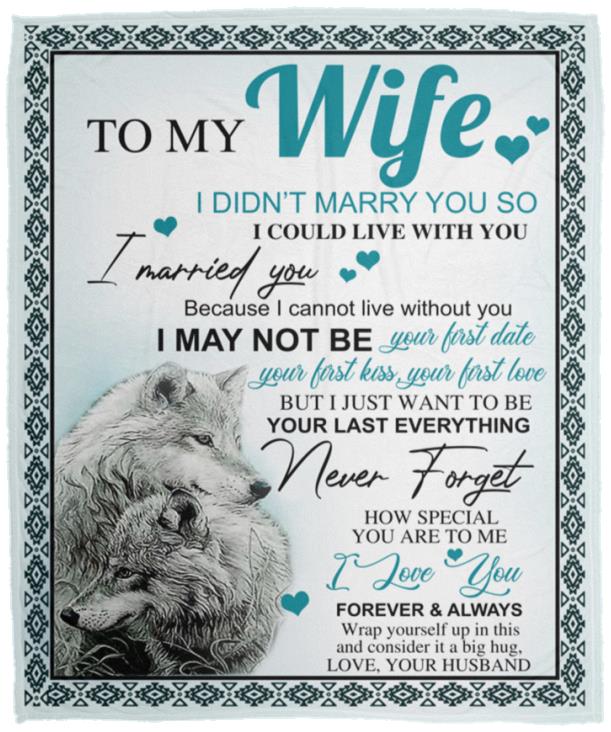 Wolves Blanket Gift To Wife