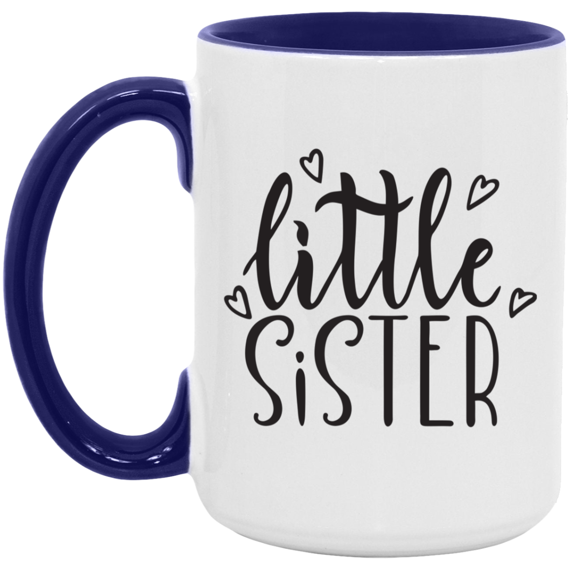 Little Sister Heart Mug from Sister or Brother
