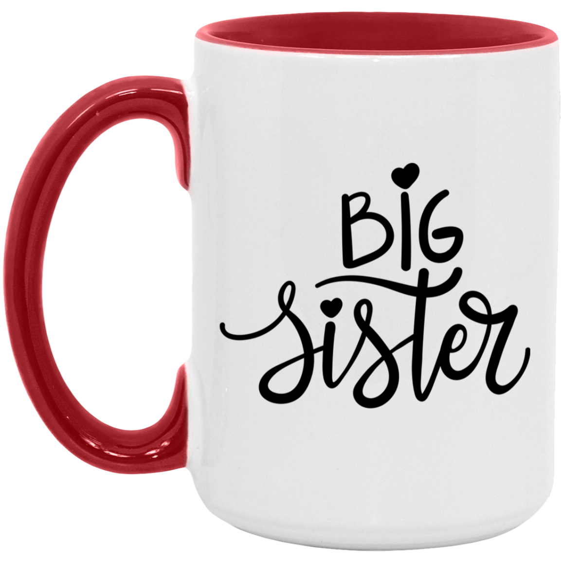 Big Sister Heart Mug From little sister or brother