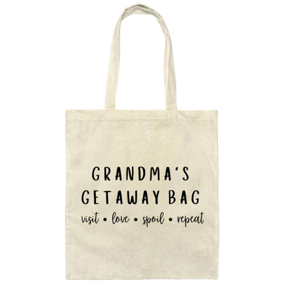 Grandma's Getaway Bag Canvas Tote Bag