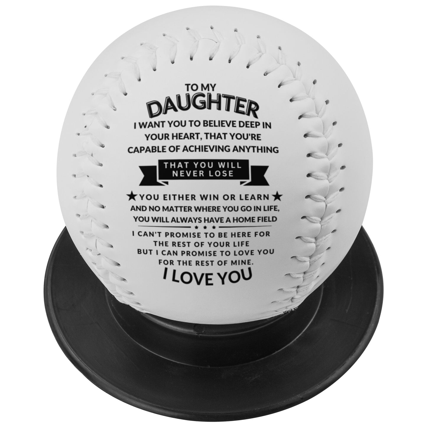 Softball - Win Or Learn | To Daughter