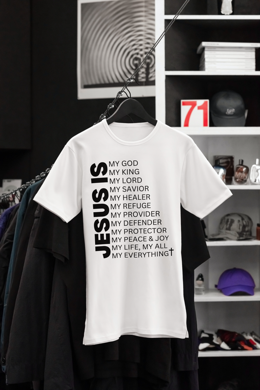 Jesus Is My Everything T-Shirt | Black Text