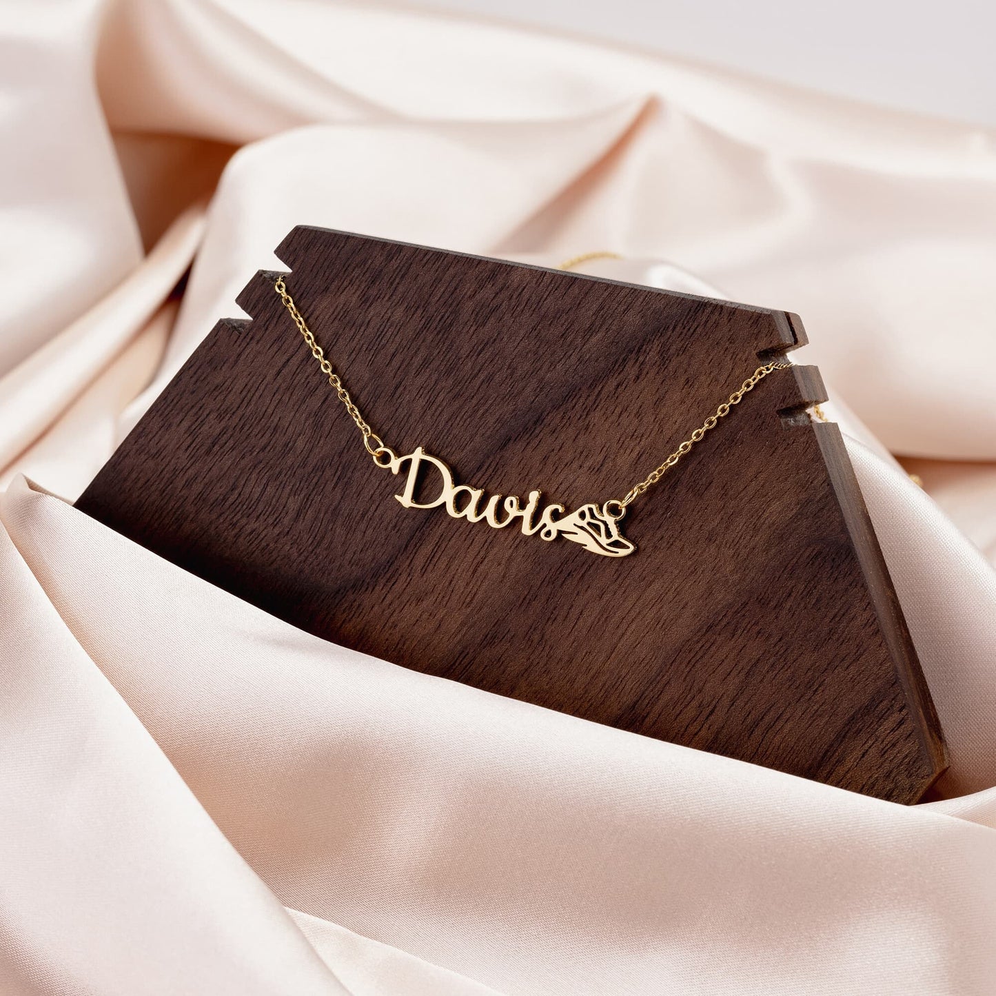 Track Custom Name Necklace