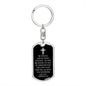 Dog Tag Keychain