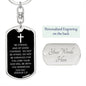 Dog Tag Keychain