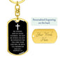 Dog Tag Keychain
