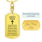 Serenity Prayer Dog Tag Keychain