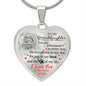 Gift For Granddaughter | Joy In My Soul Unicorn Heart Necklace