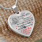 Gift For Granddaughter | Joy In My Soul Unicorn Heart Necklace