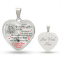 Gift For Granddaughter | Joy In My Soul Unicorn Heart Necklace