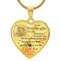 Gift For Granddaughter | Joy In My Soul Unicorn Heart Necklace