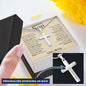 Gift For Son | Personalized Stainless Steel Cross Necklace - Precious Gift From Mom