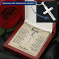 Gift For Son | Personalized Stainless Steel Cross Necklace - Precious Gift From Mom