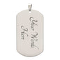Braver Stronger Smarter Loved Dog Tag Necklace