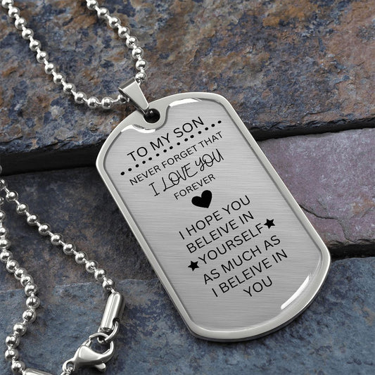 Forget Dog Tag Necklace