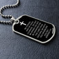 Joshua 1:9 Dog Tag Necklace