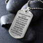 Braver Stronger Smarter Loved Dog Tag Necklace
